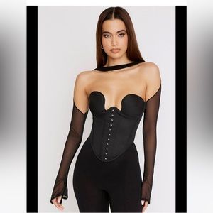 House of CB MINA black structured corset